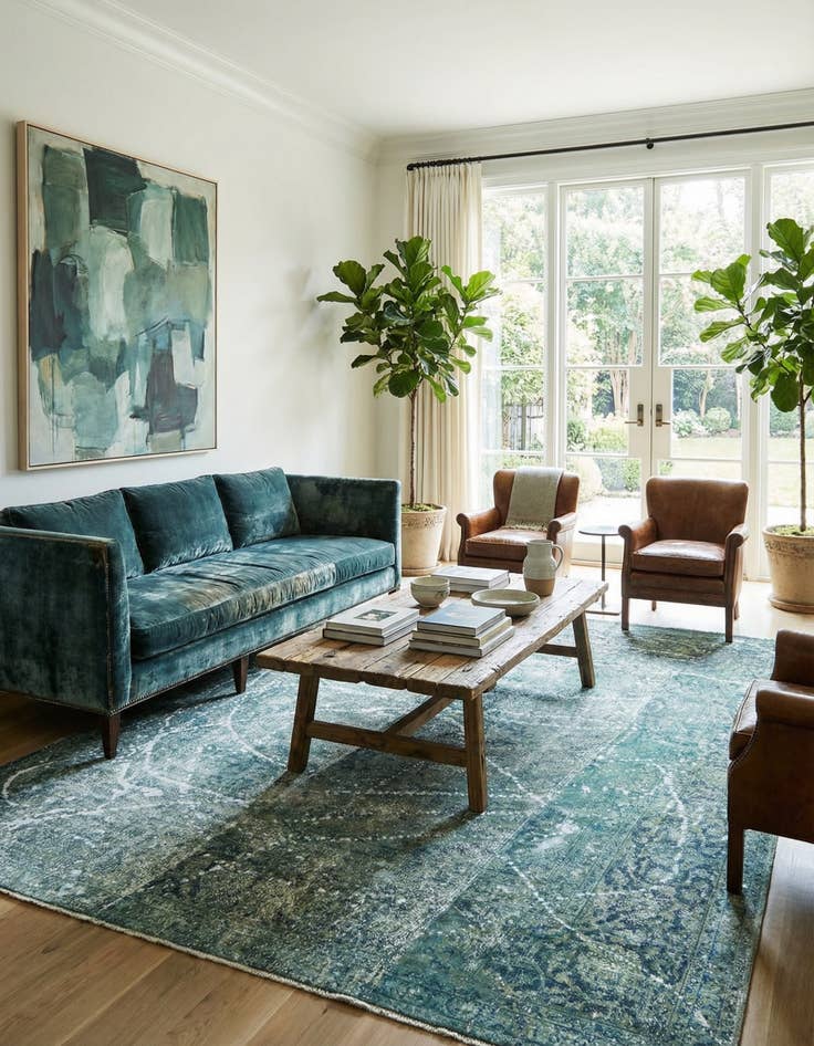 Detail image of 6' 1 x 6' 7 Vintage Royal Rug