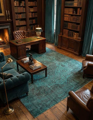 9' 7 x 12' 7 Hand Knotted Ultra Vintage Persian Wool Rug