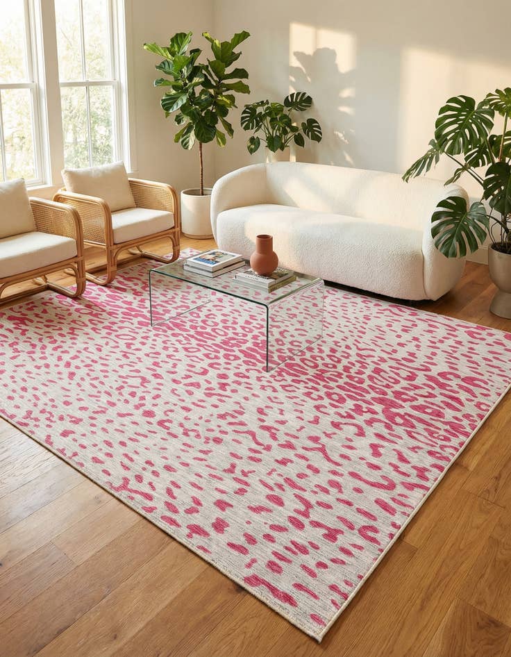 Detail image of 7' 10 x 11'  Washable Safari Indoor / Outdoor Rug
