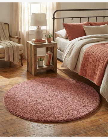 3' 3 x 3' 3 Jill Zarin Shaggy Chic Round Rug