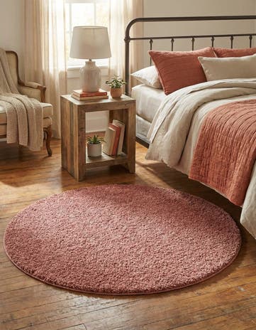 3' 3 x 3' 3 Jill Zarin Shaggy Chic Round Rug