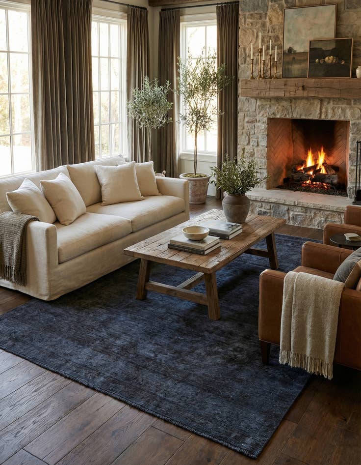 Detail image of 6' 4 x 9' 6  Hand Knotted Ultra Vintage Persian Wool Rug