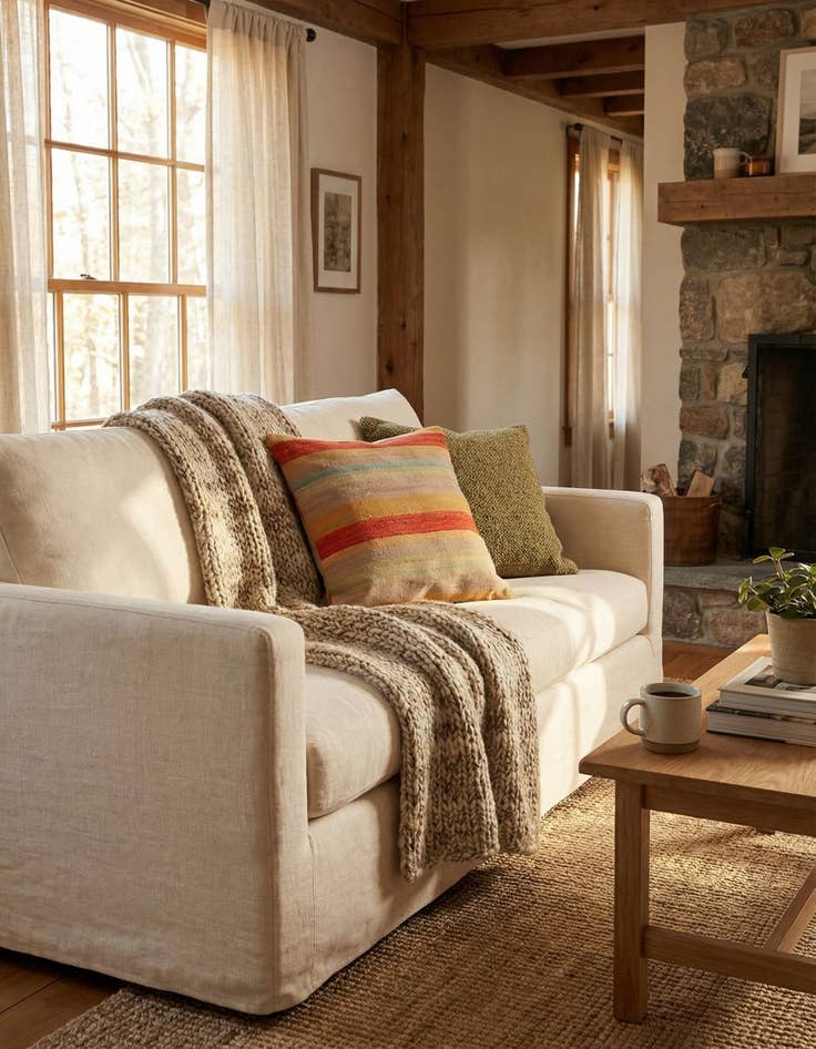 Detail image of 2' 4 x 2' 5  Hand Woven Pillow Wool Square Rug