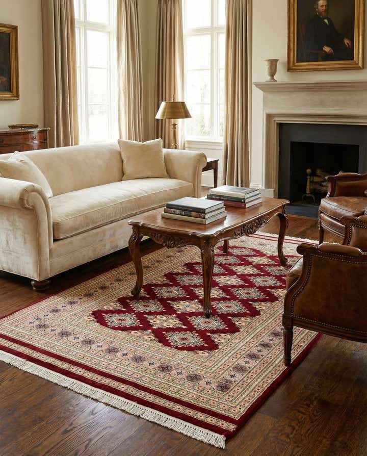 4' 3 x 6' Hand Knotted Bokhara Rug