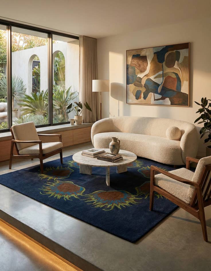 Detail image of 7' 6 x 7' 7 Luna Square Rug