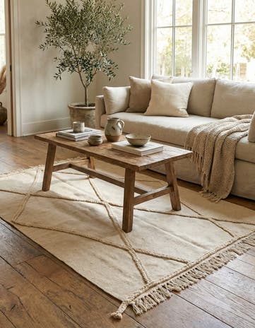 3' 4 x 5' Hand Woven Moroccan Wool Rug