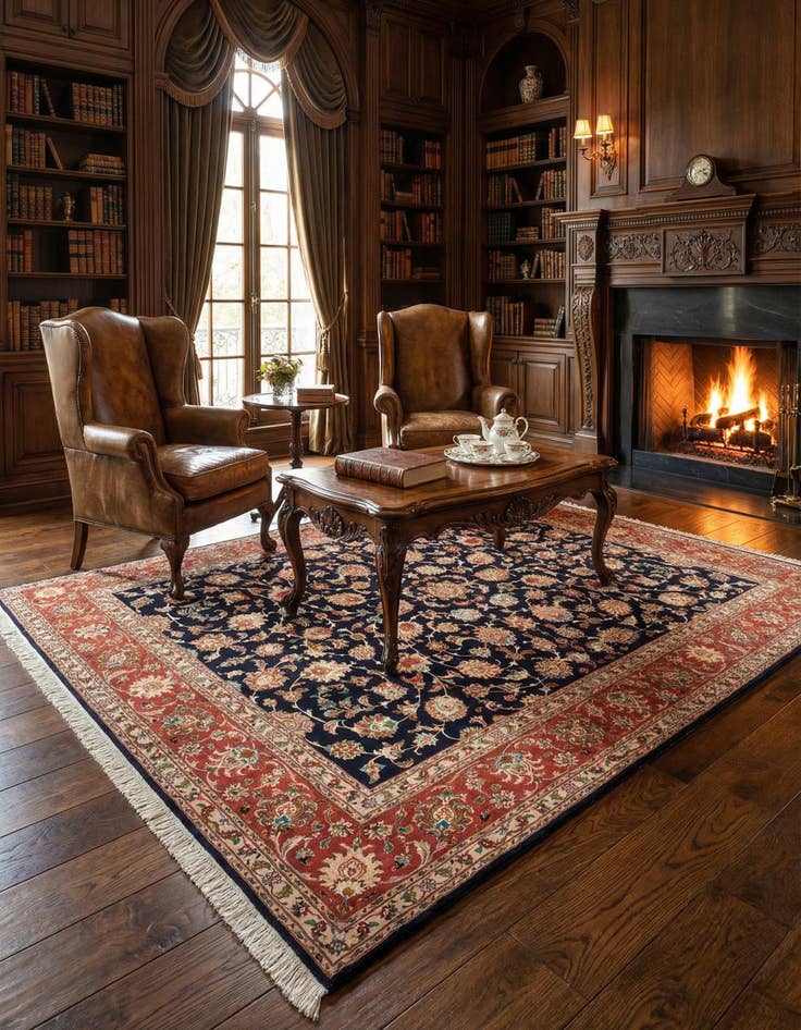 Detail image of 6' 9 x 8' 8 Tabriz Rug