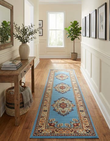 3' x 16' 5 Mashad Design Runner Rug
