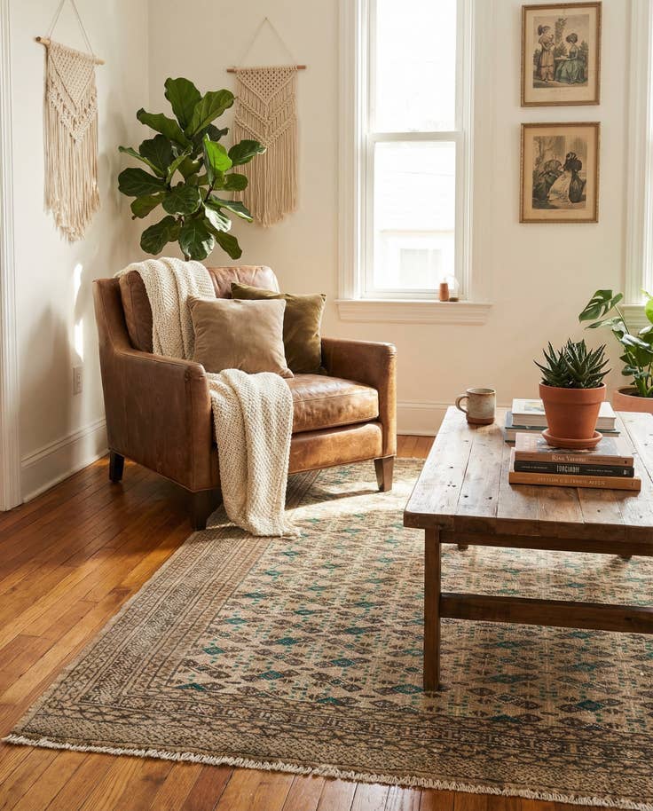 Vue détaillée : 125cm x 185cm Noué main Ultra Vintage Tapis Persan Laine