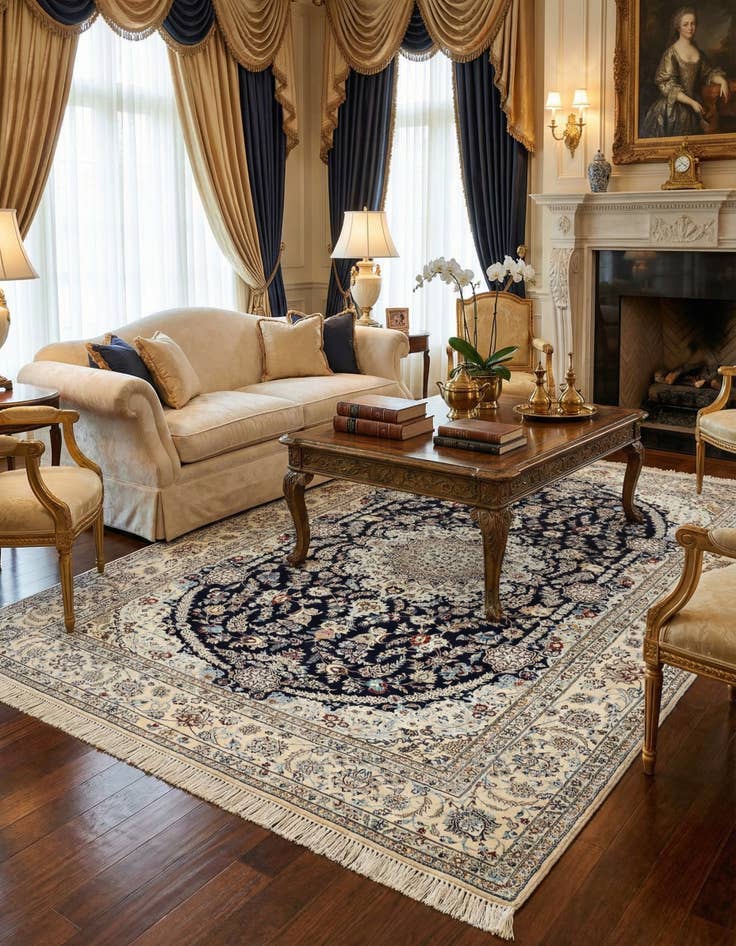 Detail image of 5' 3 x 7' 10 Nain Rug