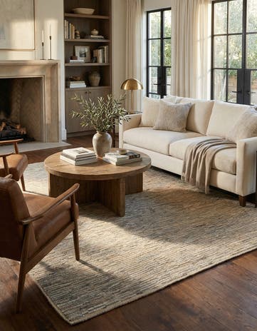 8' x 10' 2 Hand Knotted Moroccan Wool Rug