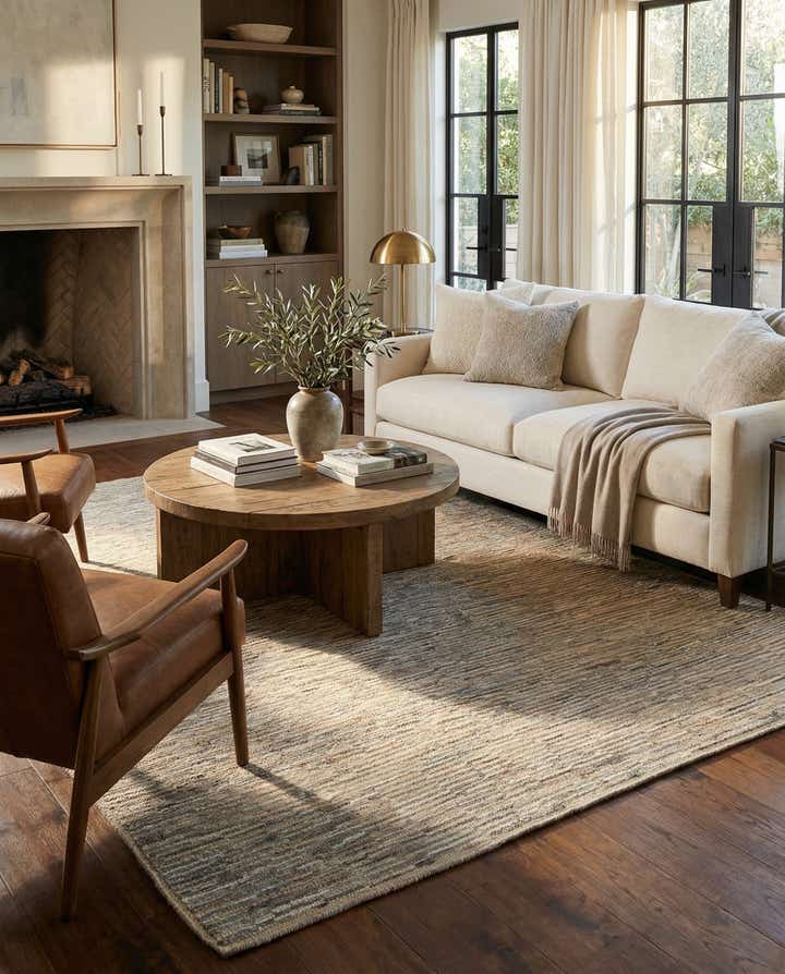 8' x 10' 2 Hand Knotted Moroccan Wool Rug