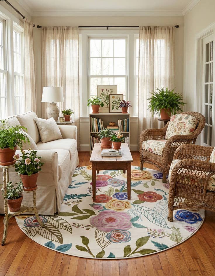 Detail image of 10' x 10' Blossom Round Rug