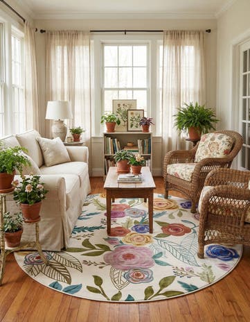 10' x 10' Blossom Round Rug