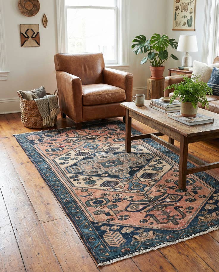 Detail image of 3' 1 x 6' Hand Knotted Ultra Vintage Persian Wool Rug