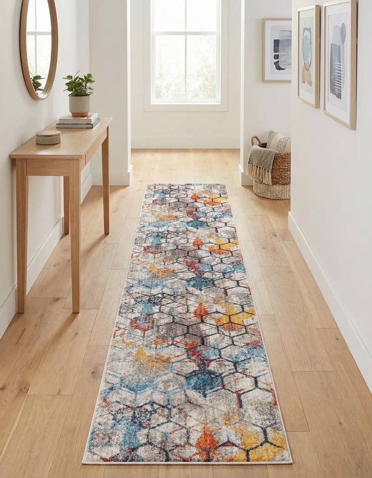 Detail image of 2' 7 x 13' Prism Runner Rug