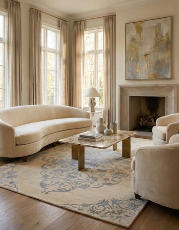 8' 10 x 12' 10 Hand Knotted Darya Rug