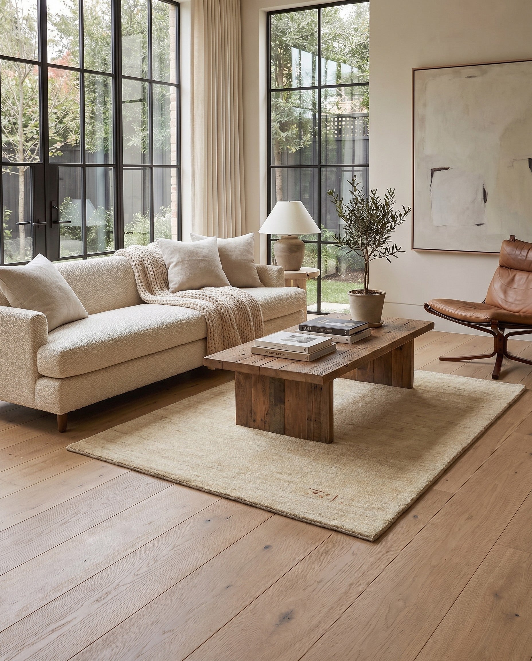 4' 11 x 6' 4 Hand Knotted Gabbeh Shouli Persian Wool Rug
