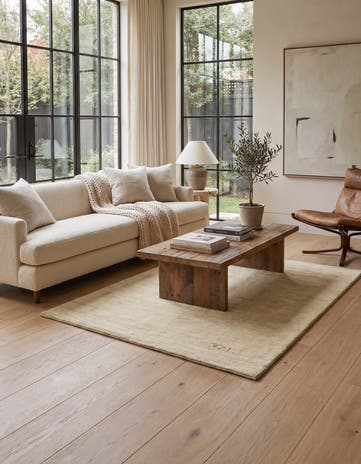 4' 11 x 6' 4 Hand Knotted Gabbeh Shouli Persian Wool Rug