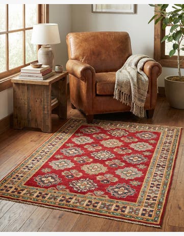 3' 3 x 4' 9 Hand Knotted Kazak Rug