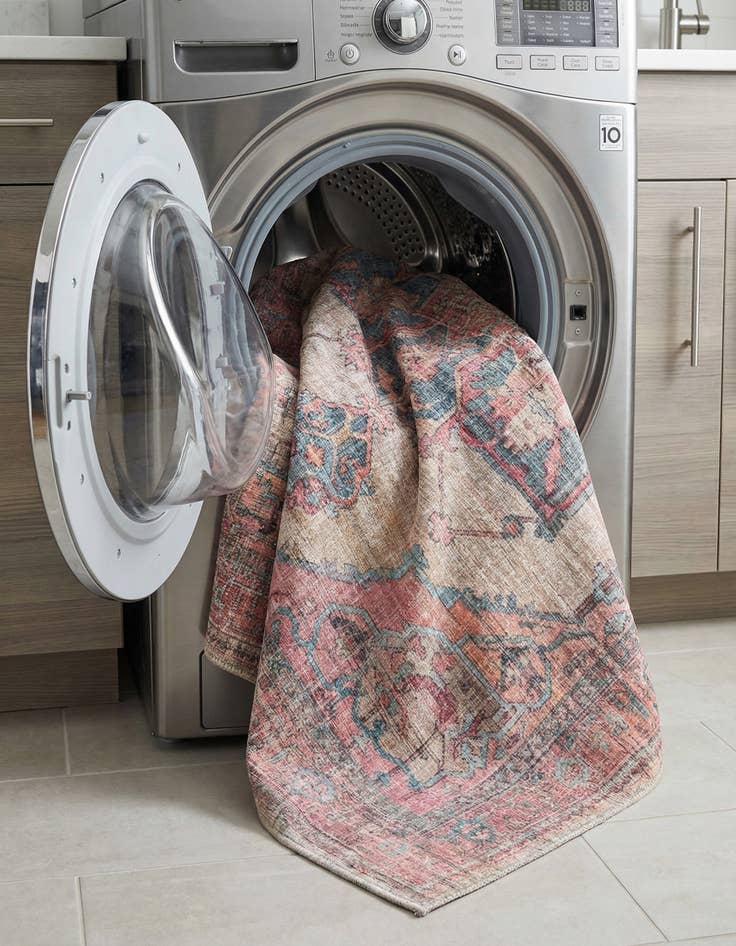 Detail image of  7' 3 x 10'  Washable Nostalgia Rug