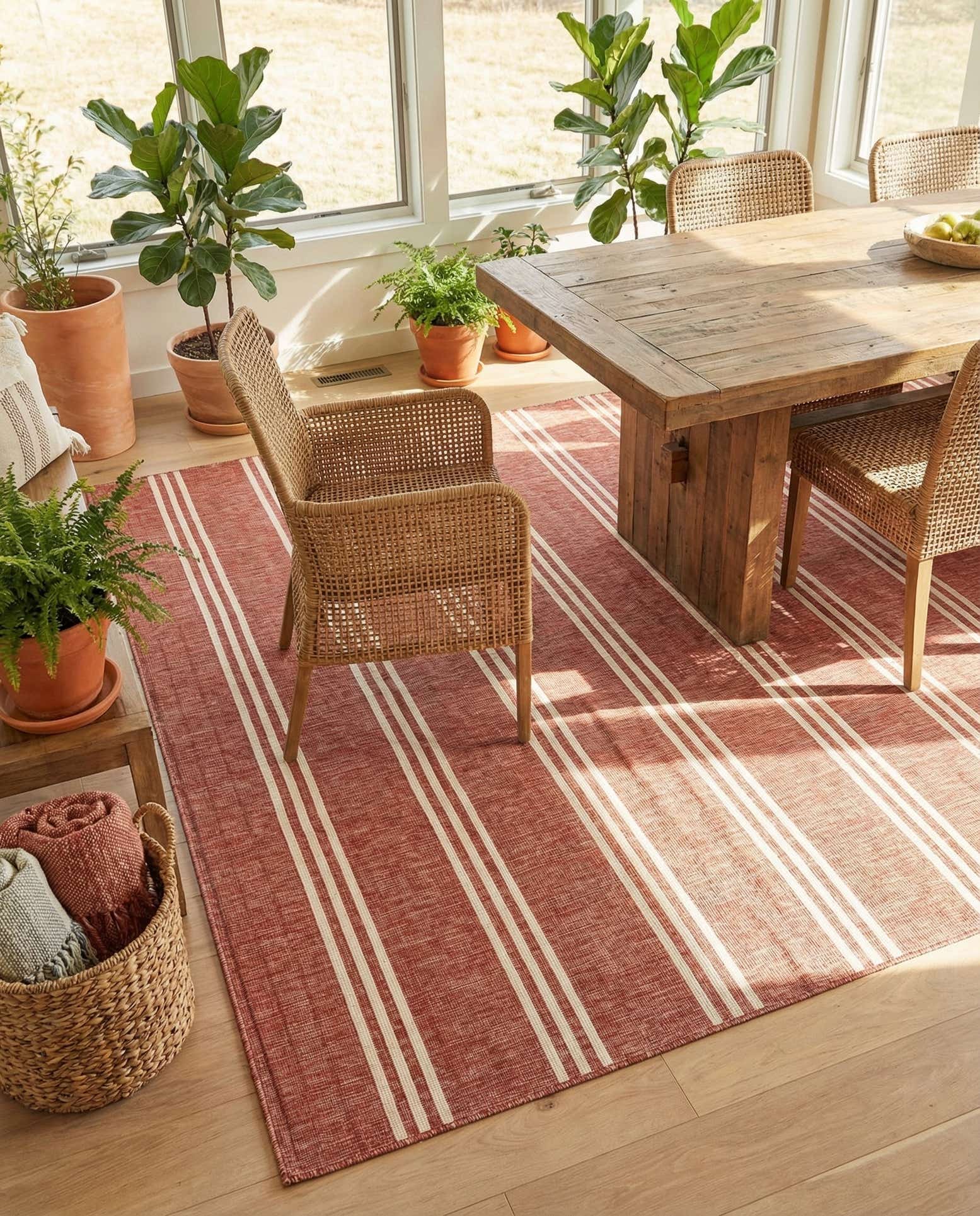10' 8 x 10' 8 Easy-Clean Jill Zarin Anguilla Indoor / Outdoor Square Rug