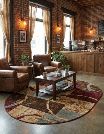 Cafe Oval Rug