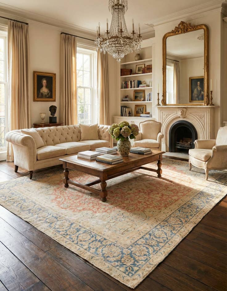 Detail image of  9' 7 x 12' 8  Hand Knotted Ultra Vintage Persian Wool Rug