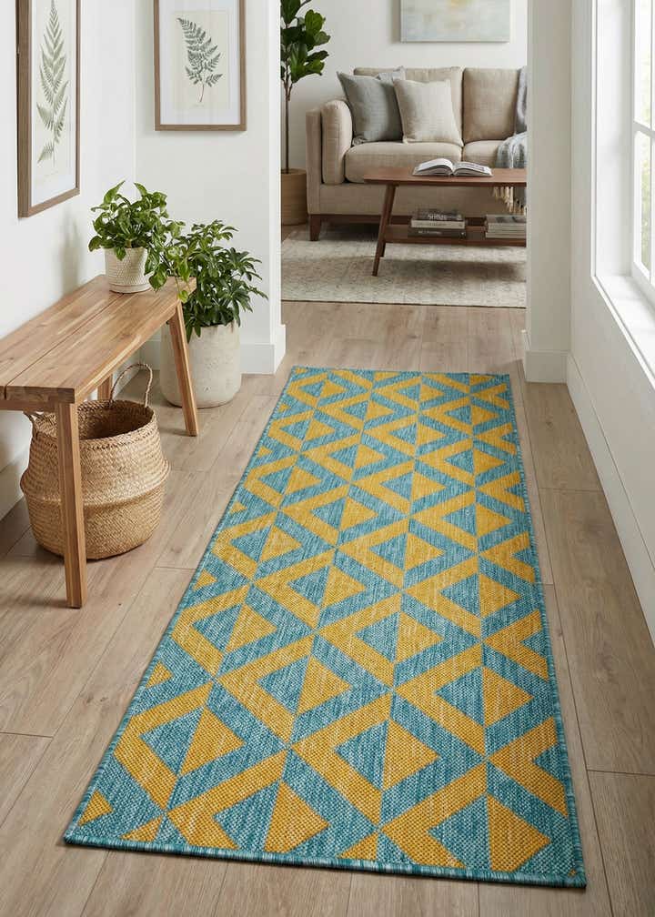 2' x 6' Easy-Clean Jill Zarin Napa Indoor / Outdoor Runner Rug