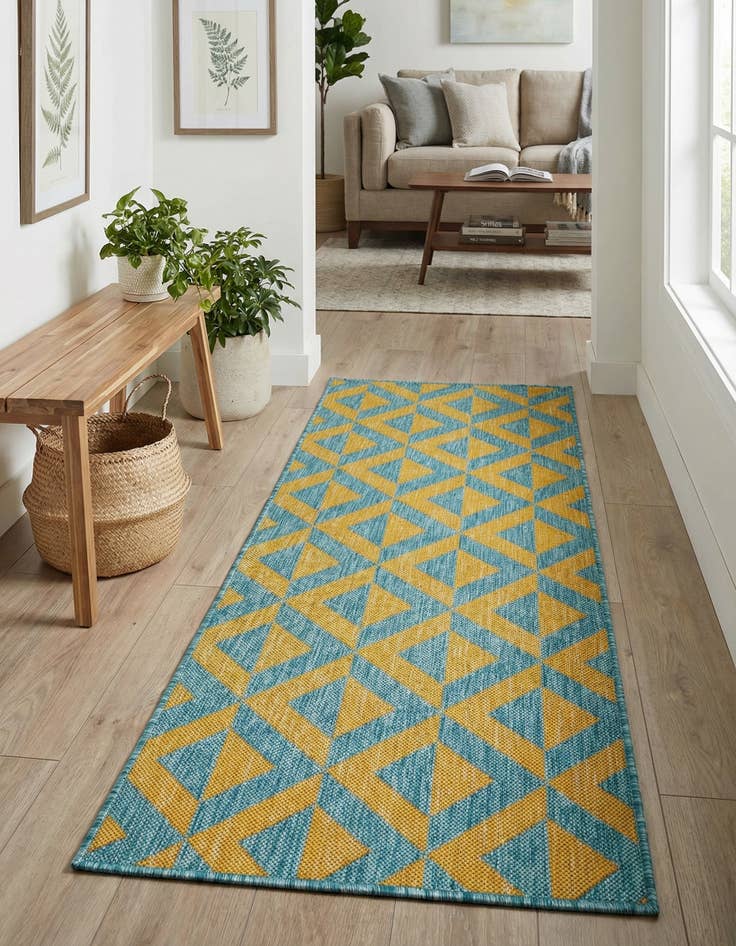 Detail image of 2' x 6'  Washable Jill Zarin Napa Indoor / Outdoor Runner Rug