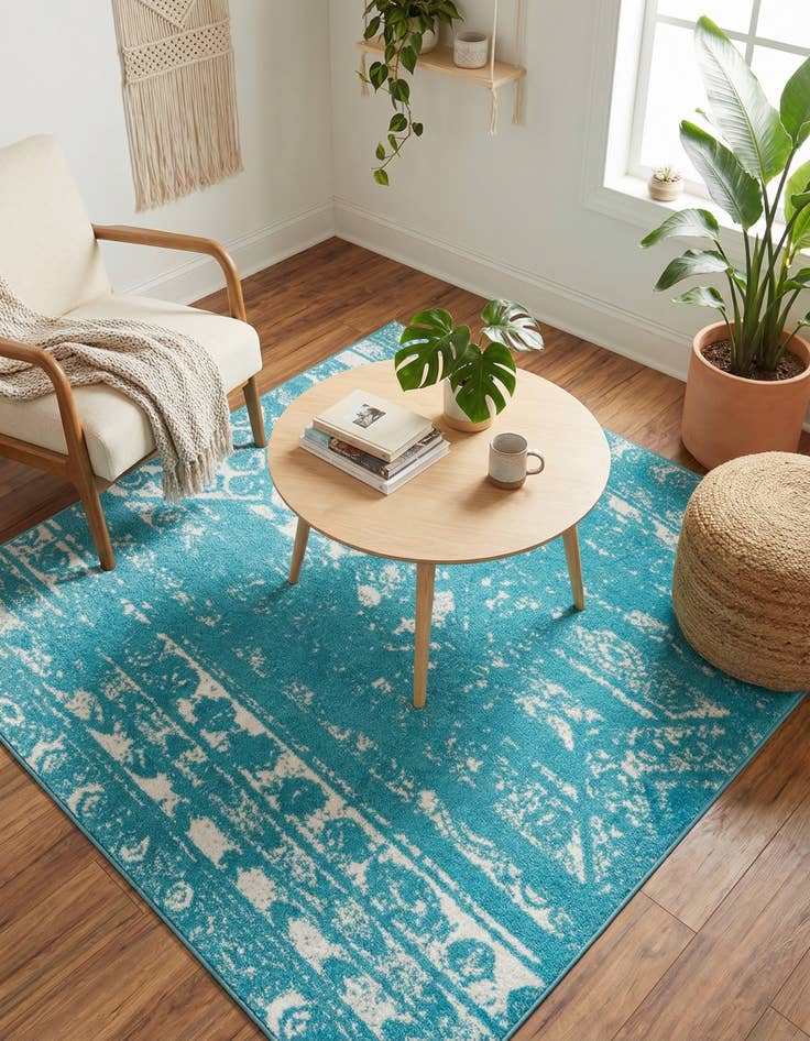 Detail image of 5' 3 x 5' 3 Lennon Square Rug