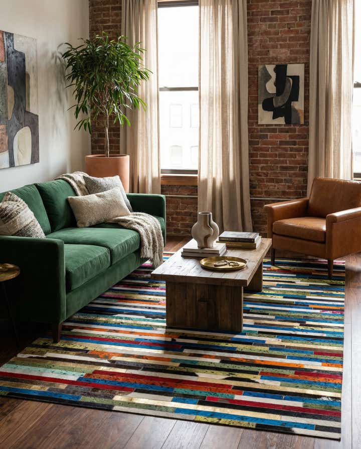 5' 1 x 7' 11 Cowhide - Patchwork Rug