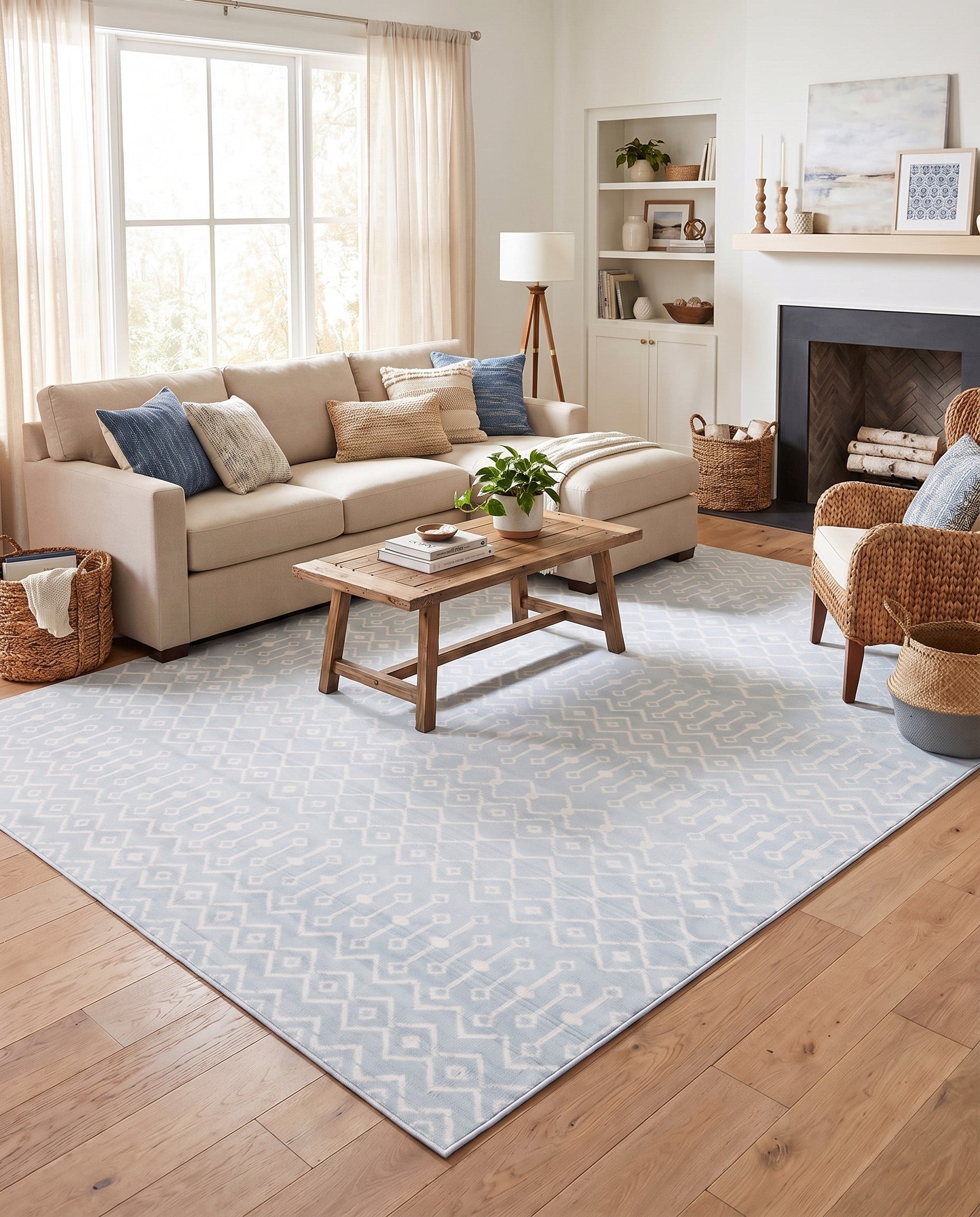 9' x 12' Kasbah Trellis Rug