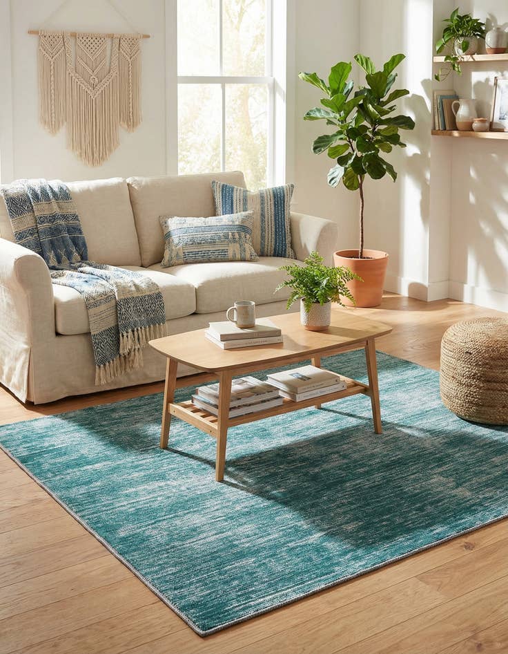 Detail image of  5' x 5' Asha Square Rug