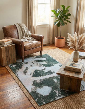 3' 4 x 5' Hand Knotted Ultra Vintage Persian Wool Rug