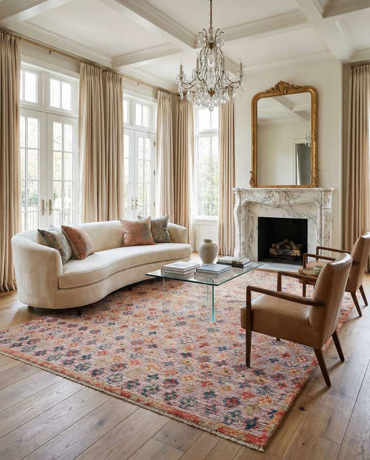 6' 5 x 11' 1 Hand Knotted Darya Wool Rug