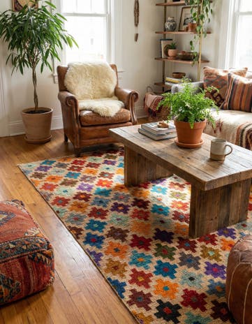 3' 4 x 5' Hand Knotted Balouch Wool Rug
