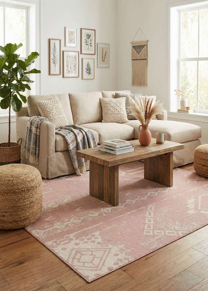10' x 13' Easy-Clean Bohemian Indoor / Outdoor Rug