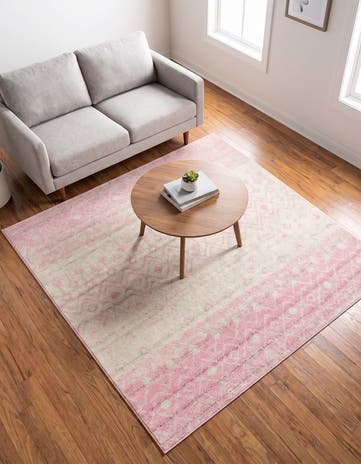 5' 3 x 5' 3 Moroccan Trellis Square Rug