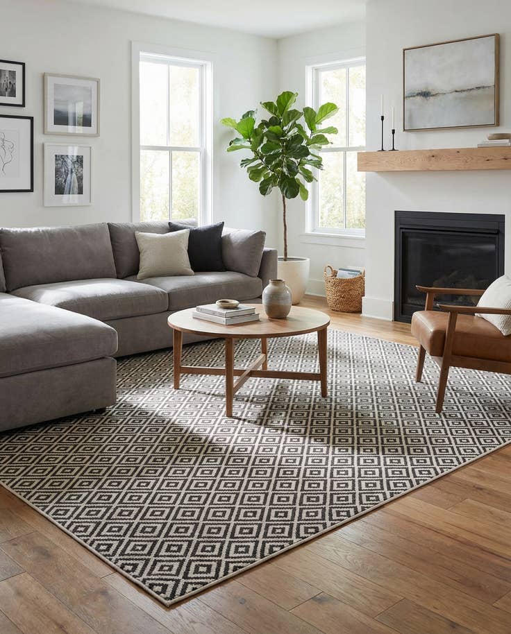 Detail image of 10' x 10' Easy-Clean Jill Zarin Costa Rica Indoor / Outdoor Square Rug