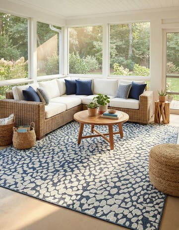 10' x 14' 1 Easy-Clean Safari Indoor / Outdoor Rug
