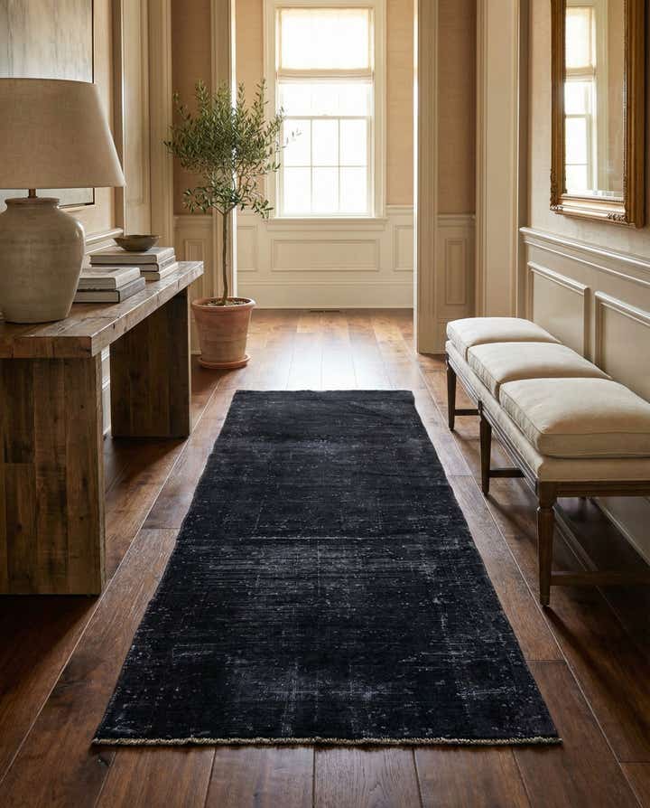 3' 7 x 9' 7 Hand Knotted Ultra Vintage Persian Wool Runner Rug