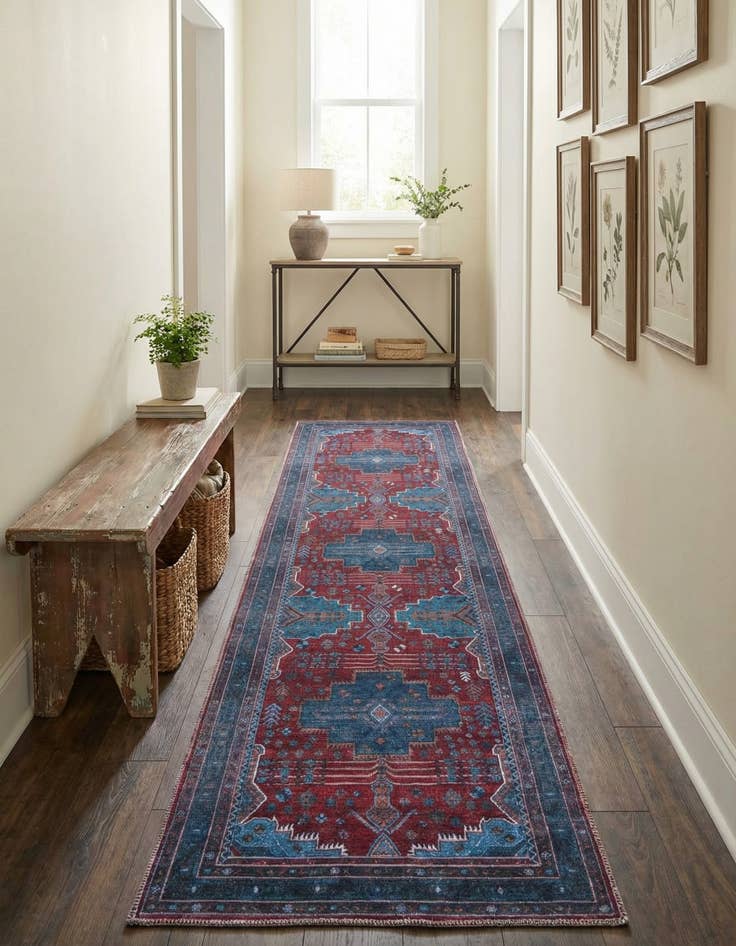 Detail image of 2' 7 x 13'  Washable Mangata Runner Rug