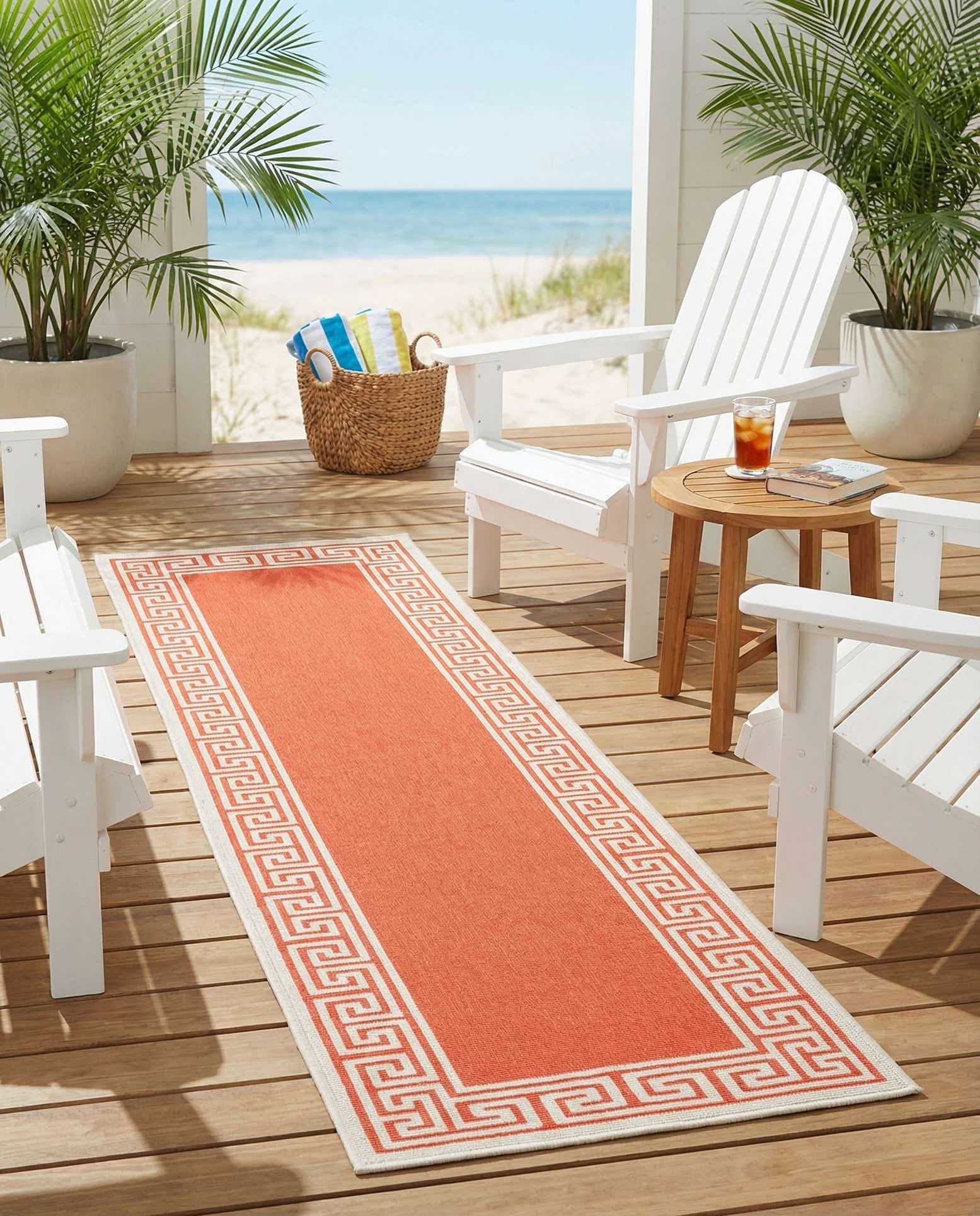 60cm x 245cm Fácil de limpiar Coastal Alfombra Comprar todos los estilos Pasillera