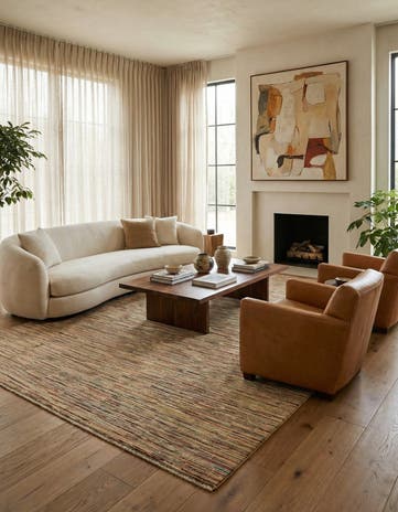 6' 5 x 9' 9 Hand Knotted Modern Ziegler Wool Rug