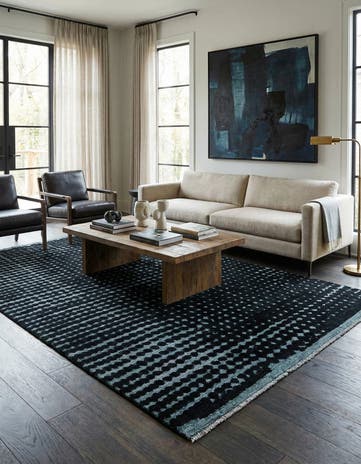 6' 6 x 10' 4 Hand Knotted Darya Wool Rug