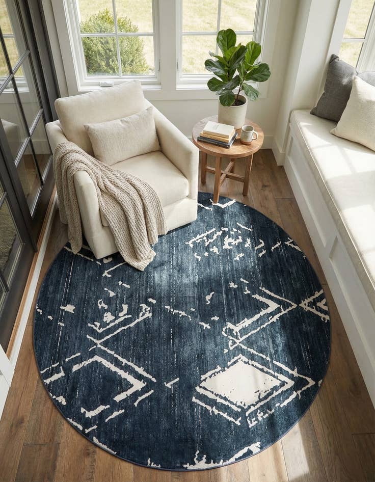 Detail image of 8' x 8' Uptown Carnegie Hill Round Rug