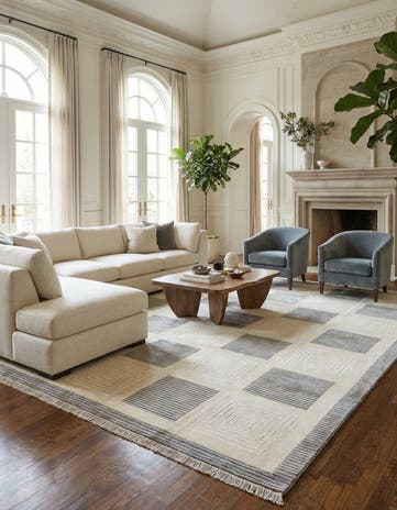 8' 2 x 11' 11 Hand Knotted Darya Wool Rug