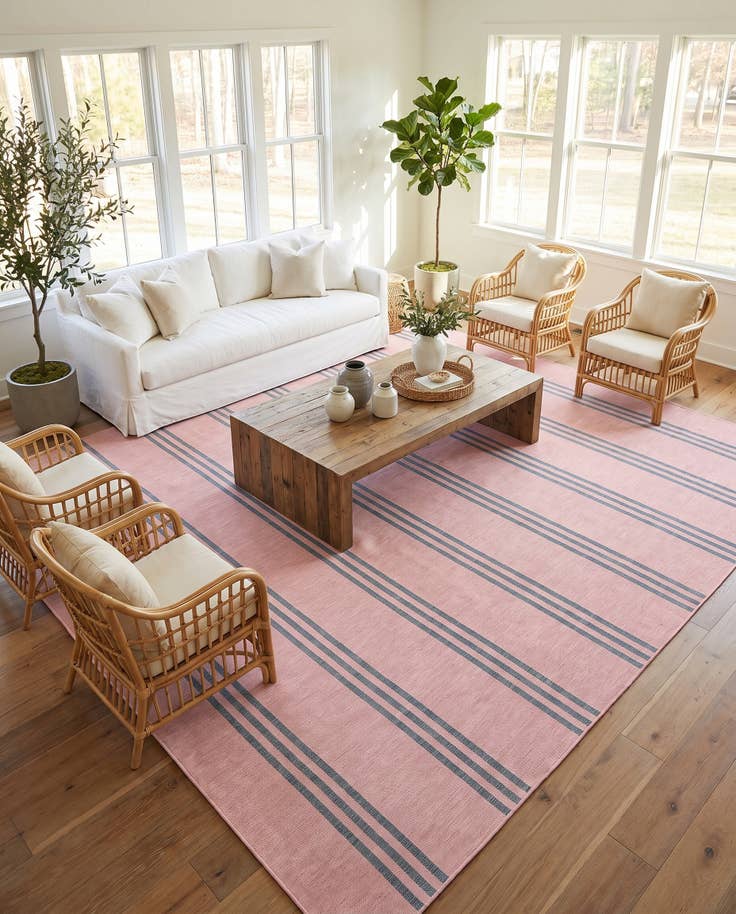 Detail image of 13' x 13' Easy-Clean Jill Zarin Anguilla Indoor / Outdoor Square Rug
