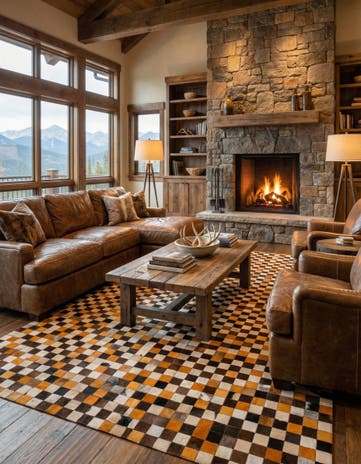 8' 2 x 10' Cowhide - Patchwork Rug